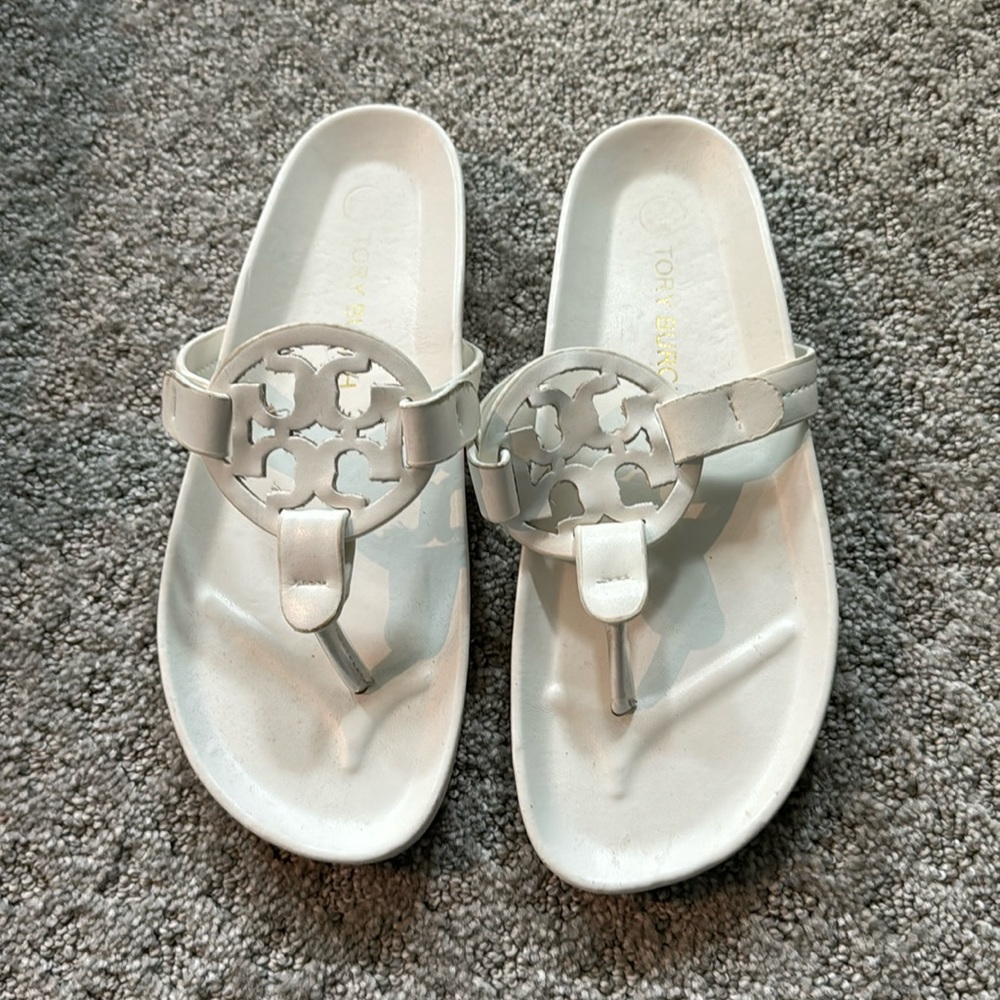 Tory Burch White Sandals